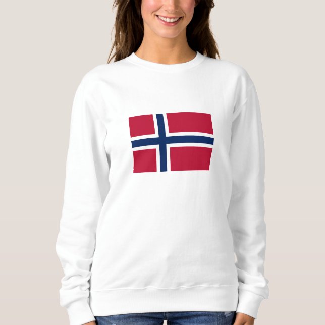 Sweatshirt Drapeau de la Norvège (Devant)