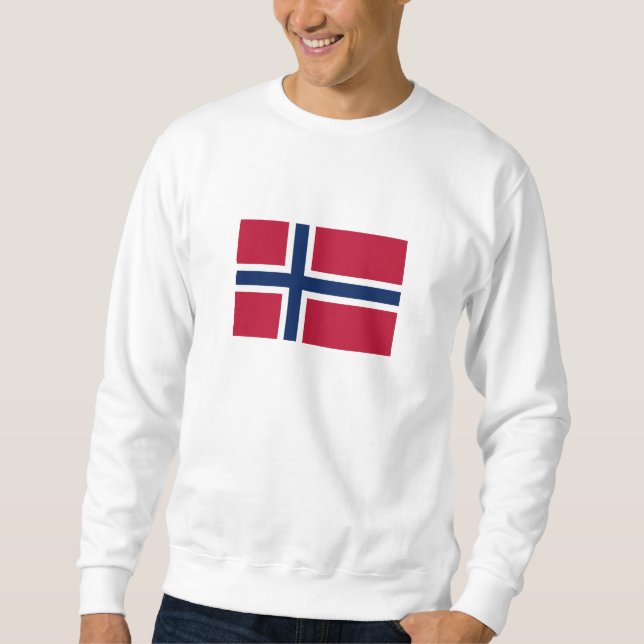 Sweatshirt Drapeau de la Norvège (Devant)