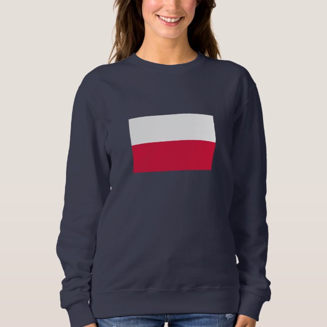Sweatshirt Drapeau de la Pologne (Devant)