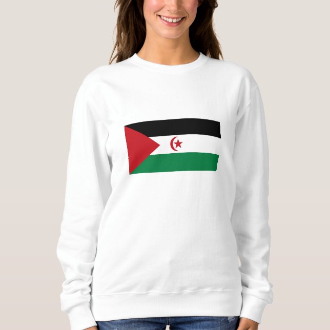Sweatshirt Drapeau de la République arabe sahraouie démocrati (Devant)