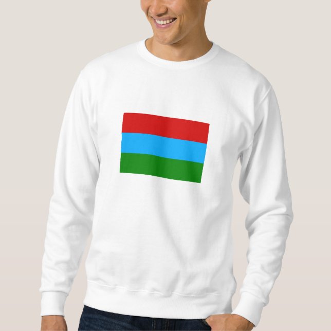 Sweatshirt Drapeau de la République de Karelia (Devant)