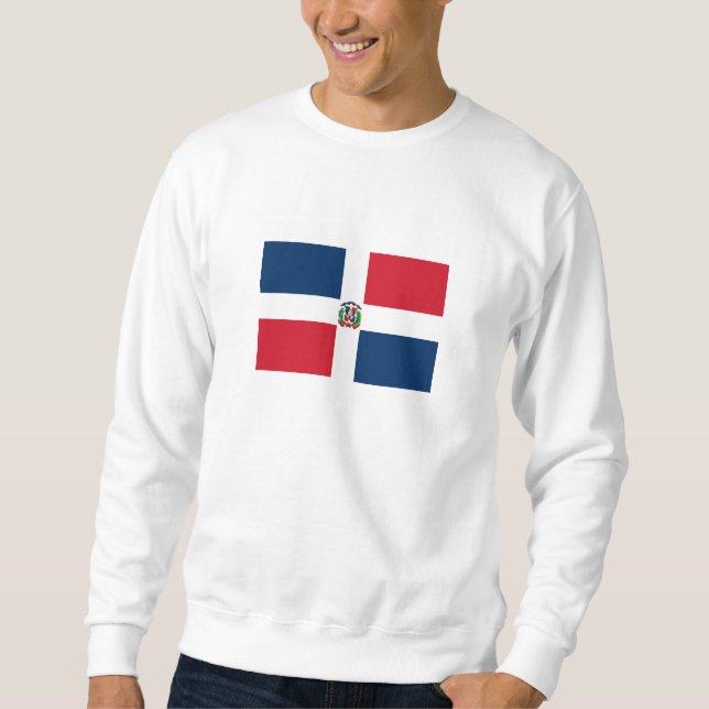 Sweatshirt Drapeau de la République Dominicaine (Devant)
