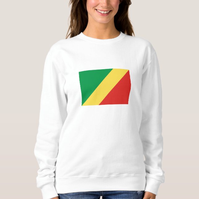Sweatshirt Drapeau de la République du Congo (Devant)