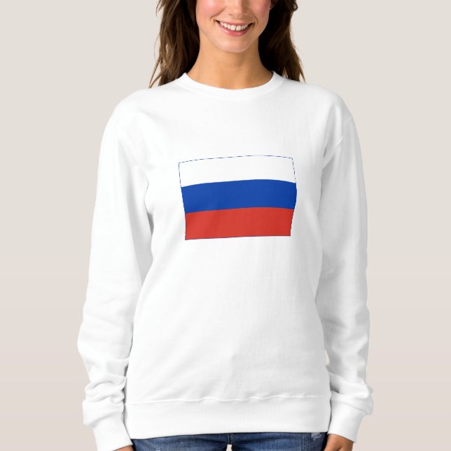 Sweatshirt Drapeau de la Russie (Devant)