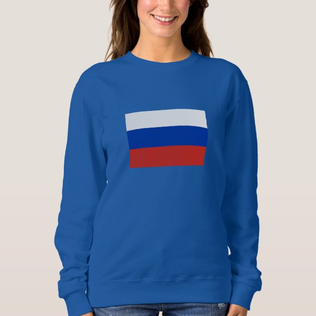 Sweatshirt Drapeau de la Russie (Devant)