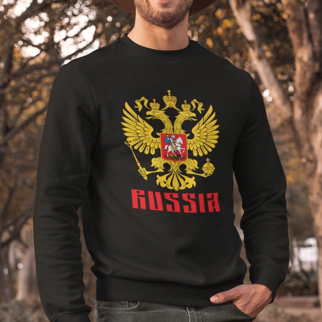 Sweatshirt Drapeau de la Russie Aigle impériale Russie Orthod (Créateur téléchargé)