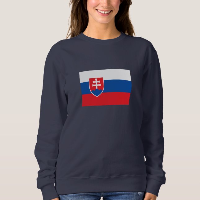 Sweatshirt Drapeau de la Slovaquie (Devant)