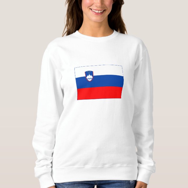 Sweatshirt Drapeau de la Slovénie (Devant)