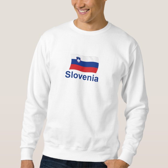 Sweatshirt Drapeau de la Slovénie - w/inscription (Devant)