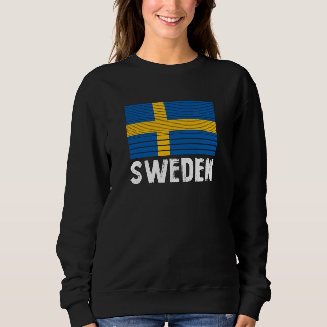 Sweatshirt Drapeau de la Suède (Devant)