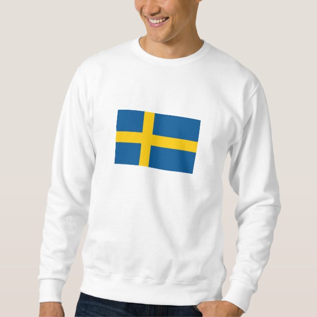 Sweatshirt Drapeau de la Suède (Devant)