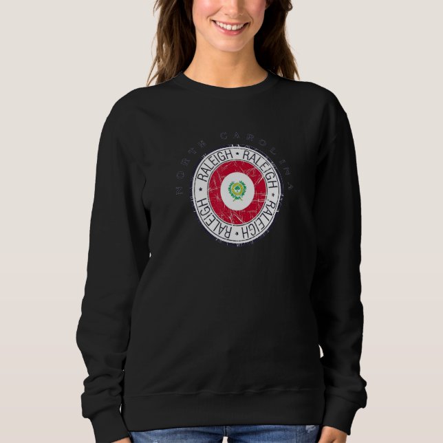 Sweatshirt Drapeau de la ville de Raleigh Sceau de l'État de  (Devant)