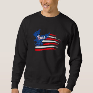 Sweatshirt Drapeau de l'aigle 4 juillet mâle