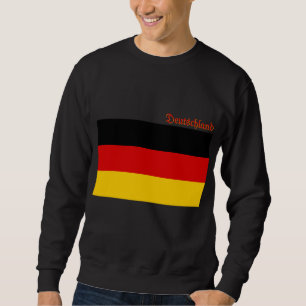 Sweatshirt Drapeau de l'Allemagne découpé sur mesure 
