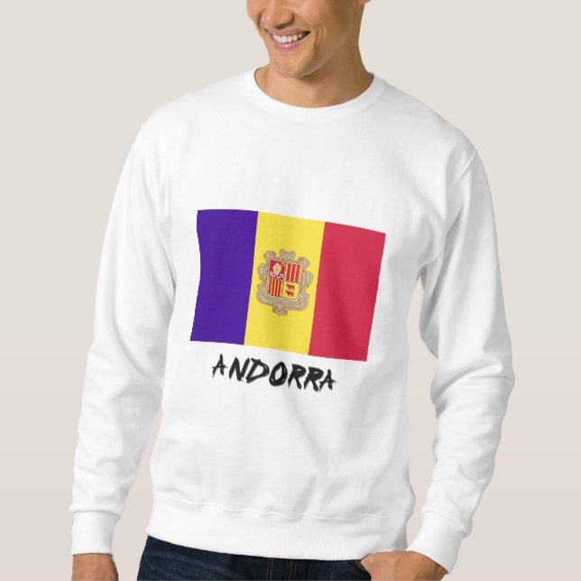 Sweatshirt Drapeau de l'Andorre (Devant)