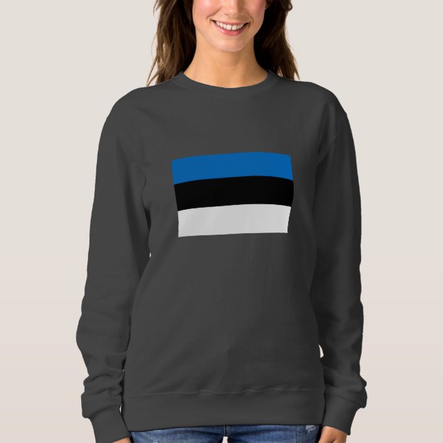Sweatshirt Drapeau de l'Estonie (Devant)