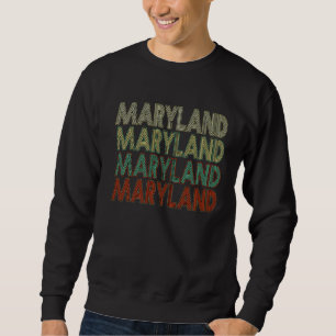 Sweatshirt Drapeau de l'Etat américain Vintage mars