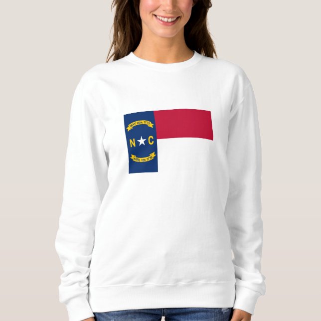 Sweatshirt Drapeau de l'État de Caroline du Nord (Devant)