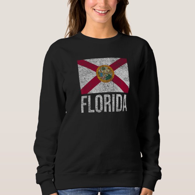SWEATSHIRT DRAPEAU DE L'ÉTAT DE FLORIDE L'ÉTAT ENSOLEILLÉ (Devant)