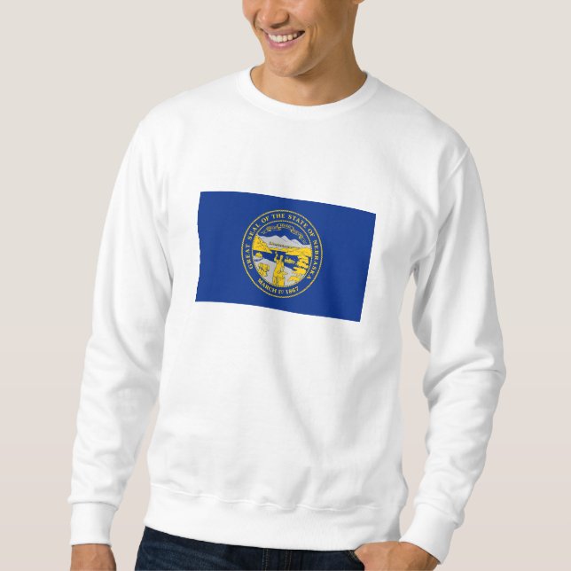 Sweatshirt Drapeau de l'État du Nebraska (Devant)