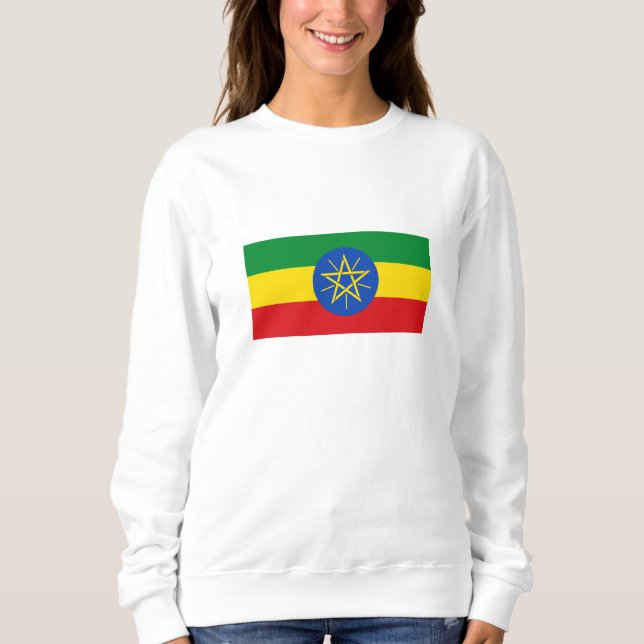 Sweatshirt Drapeau de l'Éthiopie (Devant)