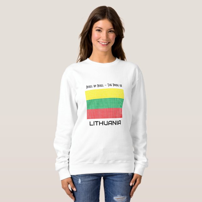 Sweatshirt Drapeau de Lituanie (Devant entier)