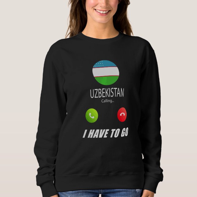 Sweatshirt Drapeau de l'Ouzbékistan Souvenir l'Ouzbékistan Ap (Devant)