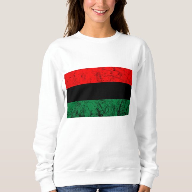 Sweatshirt Drapeau de l'UNIA Roots de liberté panafricains Bl (Devant)