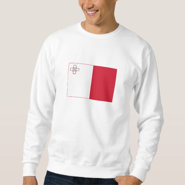 Sweatshirt Drapeau de Malte (Devant)