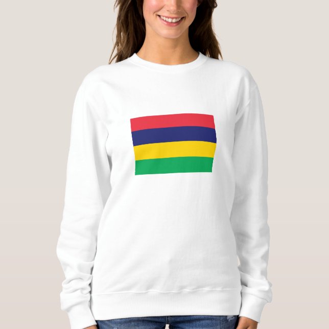Sweatshirt Drapeau de Maurice (Devant)