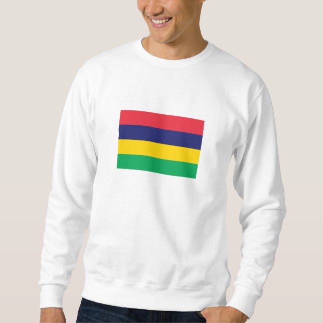 Sweatshirt Drapeau de Maurice (Devant)