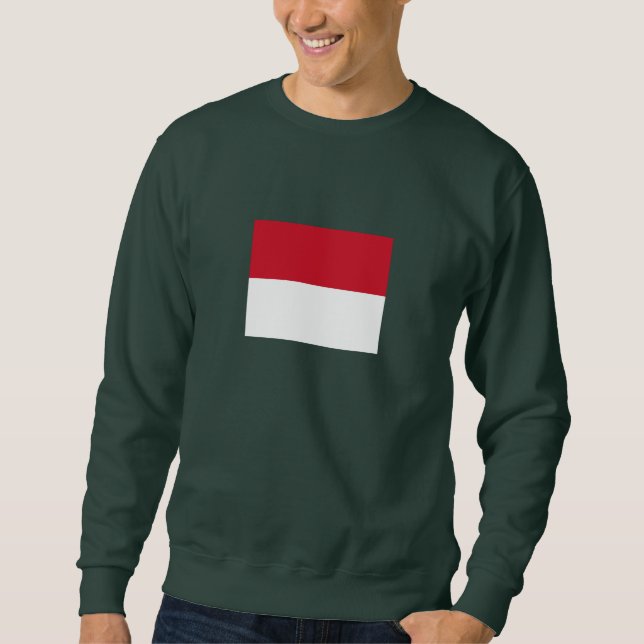 Sweatshirt Drapeau de Monaco (Devant)