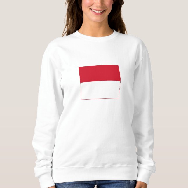 Sweatshirt Drapeau de Monaco (Devant)