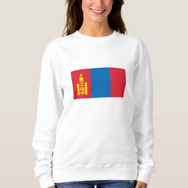 Sweatshirt Drapeau de Mongolie (Devant)