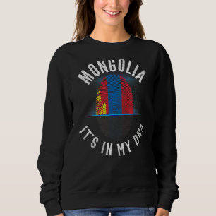 Sweatshirt Drapeau De Mongolie vintage Il Est Dans Mon Adn Mo
