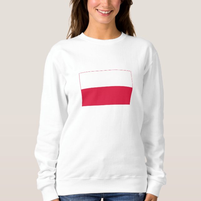 Sweatshirt Drapeau de Pologne (Devant)
