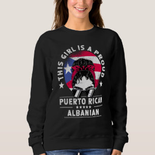 Sweatshirt Drapeau de Porto Rico Albanie Femmes Adultes Fiert