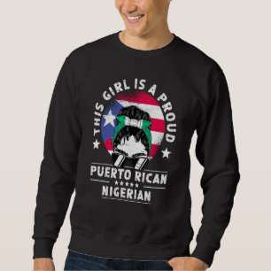 Sweatshirt Drapeau de Porto Rico Fierté des femmes et des fil