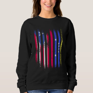 Sweatshirt Drapeau de Porto Rico Vénézuela Drapeaux de pays c