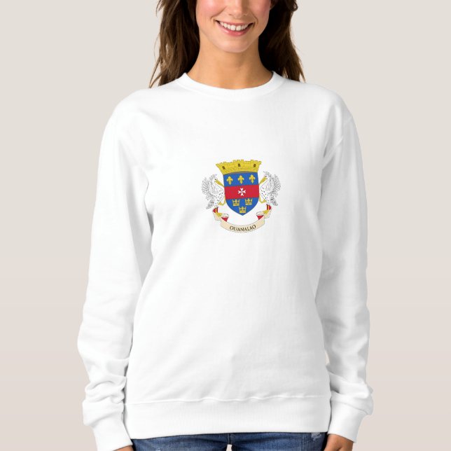 Sweatshirt Drapeau de Saint-Barthélemy (Devant)