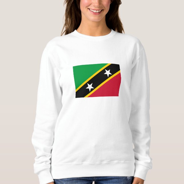 Sweatshirt Drapeau de Saint-Christophe-et-Niévès (Devant)