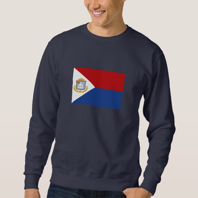 Sweatshirt Drapeau de Saint-Martin (Devant)