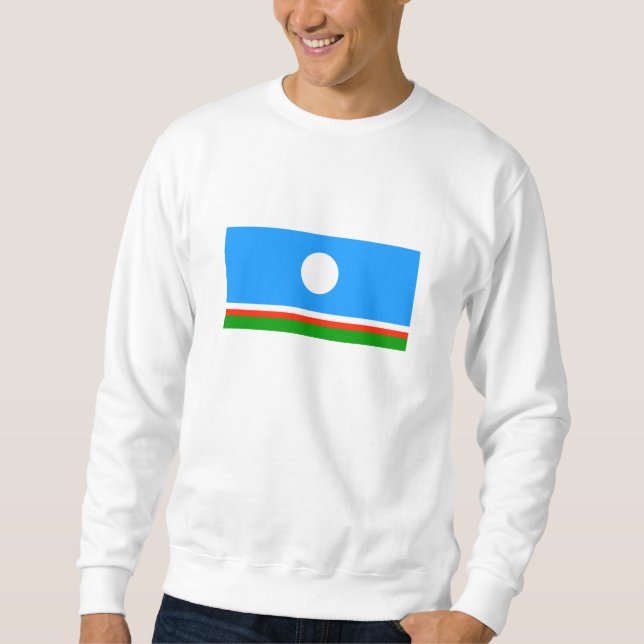 Sweatshirt Drapeau de Sakha (Devant)