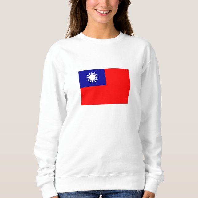 Sweatshirt Drapeau de Taïwan (Devant)