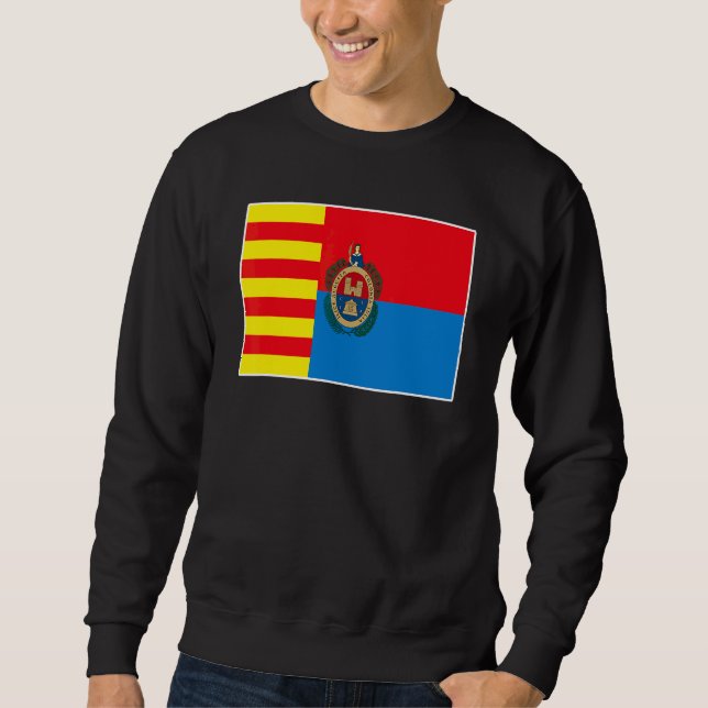 Sweatshirt Drapeau d'Elche Fierté Nationale Souvenir (Devant)