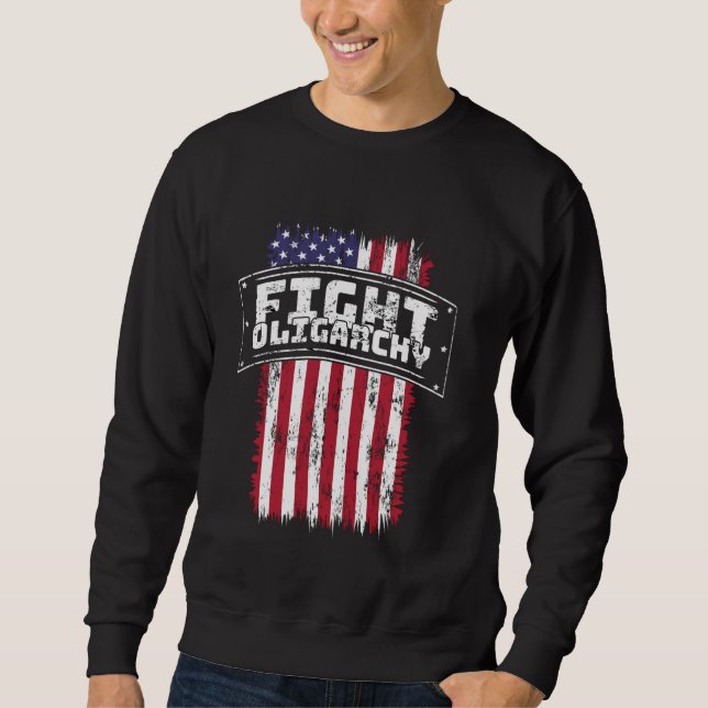 Sweatshirt Drapeau démocrate de la résistance politique contr (Devant)