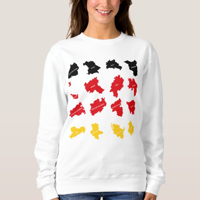 Sweatshirt Drapeau des États allemands (Devant)