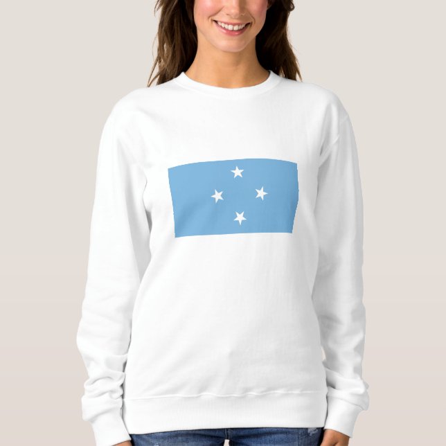 Sweatshirt Drapeau des États fédérés de Micronésie (Devant)