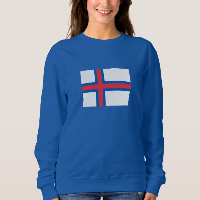Sweatshirt Drapeau des îles Féroé (Devant)