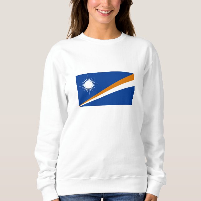 Sweatshirt Drapeau des Îles Marshall (Devant)